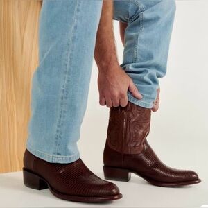 Tecovas Men’s Leather Cowboy Boots Black Size 9